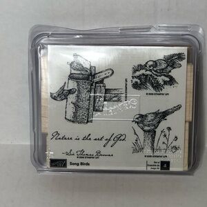 Stampin Up Retired Song Birds Unmounted Set
